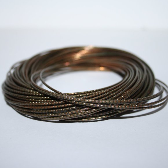 Vintage Jewelry - Dark bronze bangle set vintage